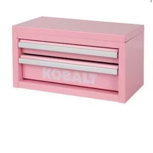 KOBALT MINI PINK 2-DRAWER TOOL BOX ORGANIZER MAKEUP OFFICE